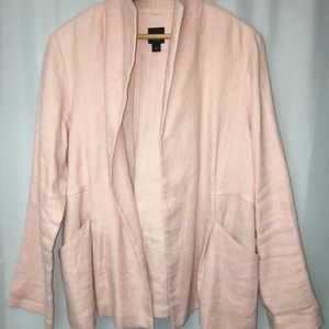 Eileen Fisher Pink Open Front Cardigan Blazer MED